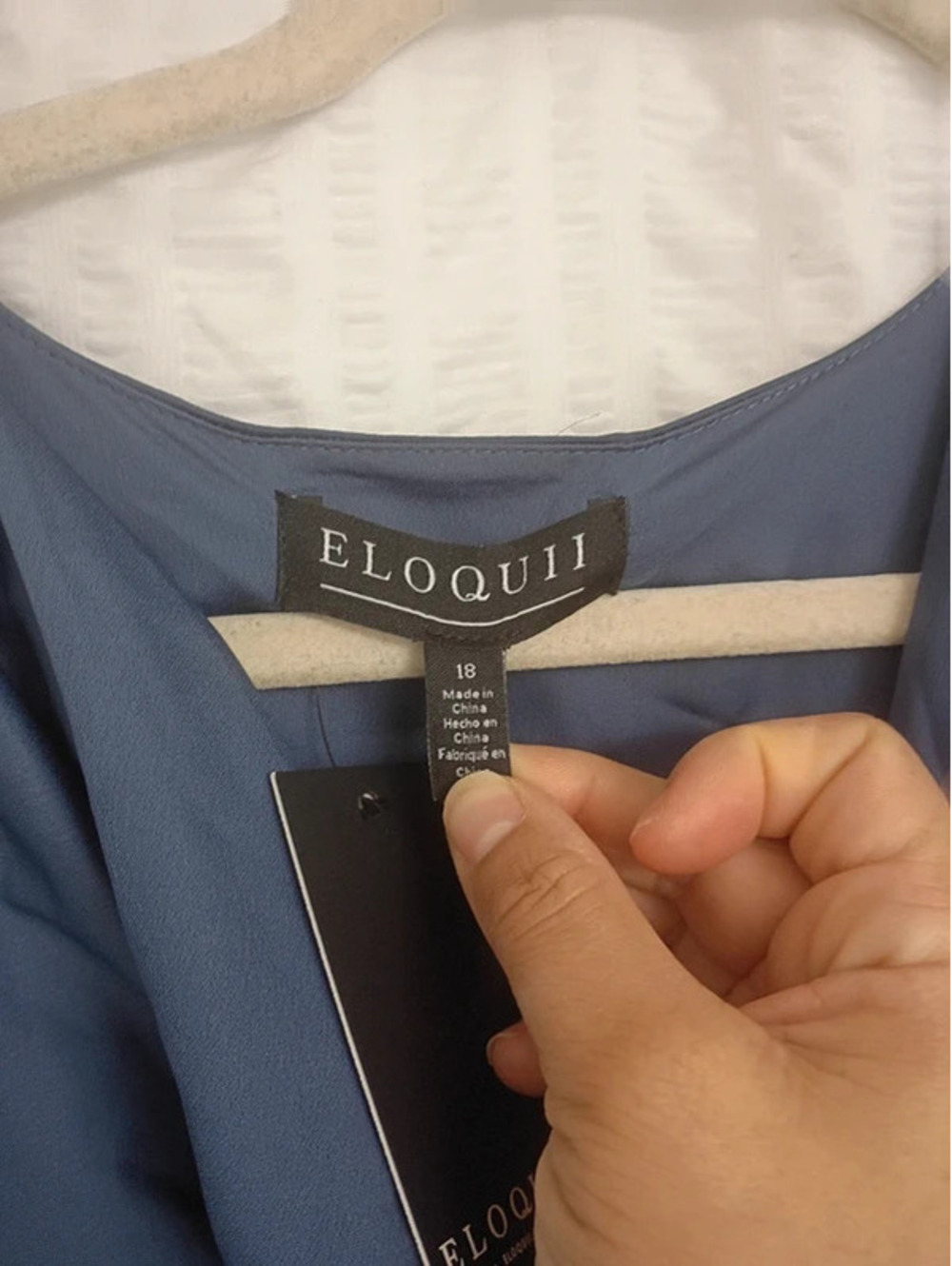 Eloquii Women's Dress Blue 18W - Picture 4 of 5